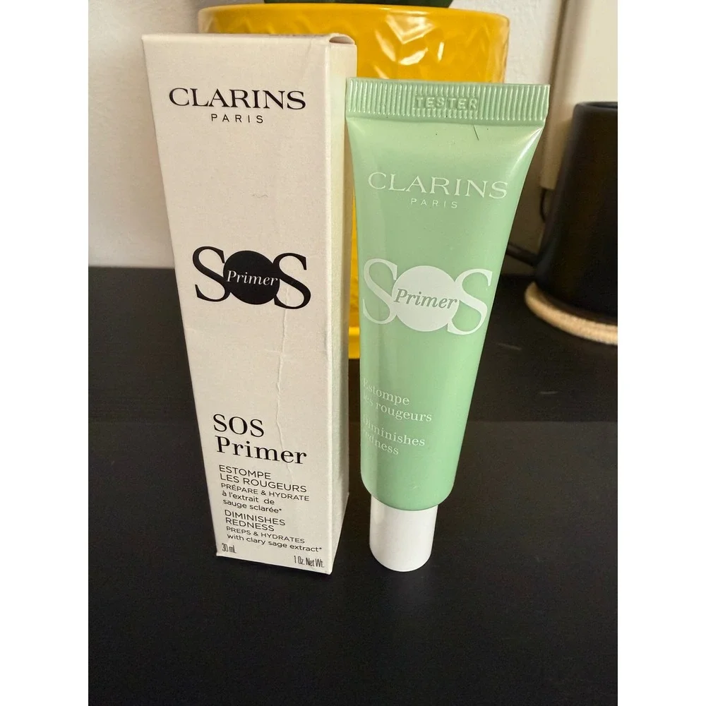 Clarins Paris SOS Primer 04 Green 30ml 1oz New in Box sealed Tester